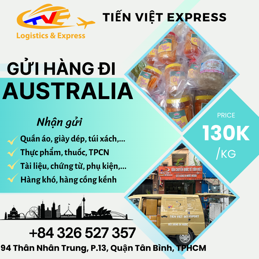 Gửi hàng đi Úc - Tiến Việt Express